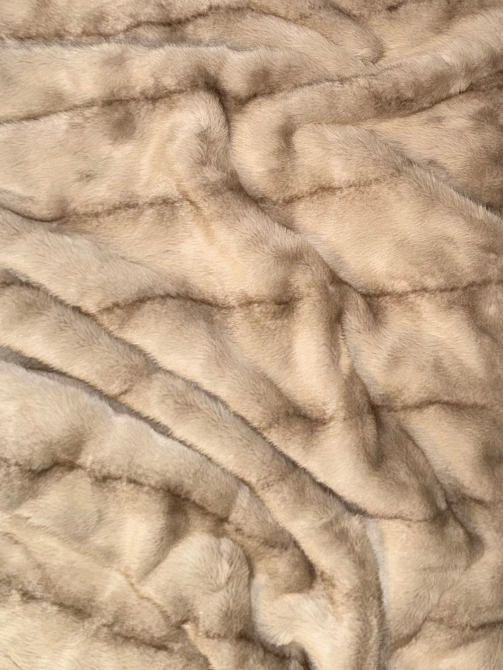 Fabulous Furs Taupe Faux Fur Throw Blanket (60x86)